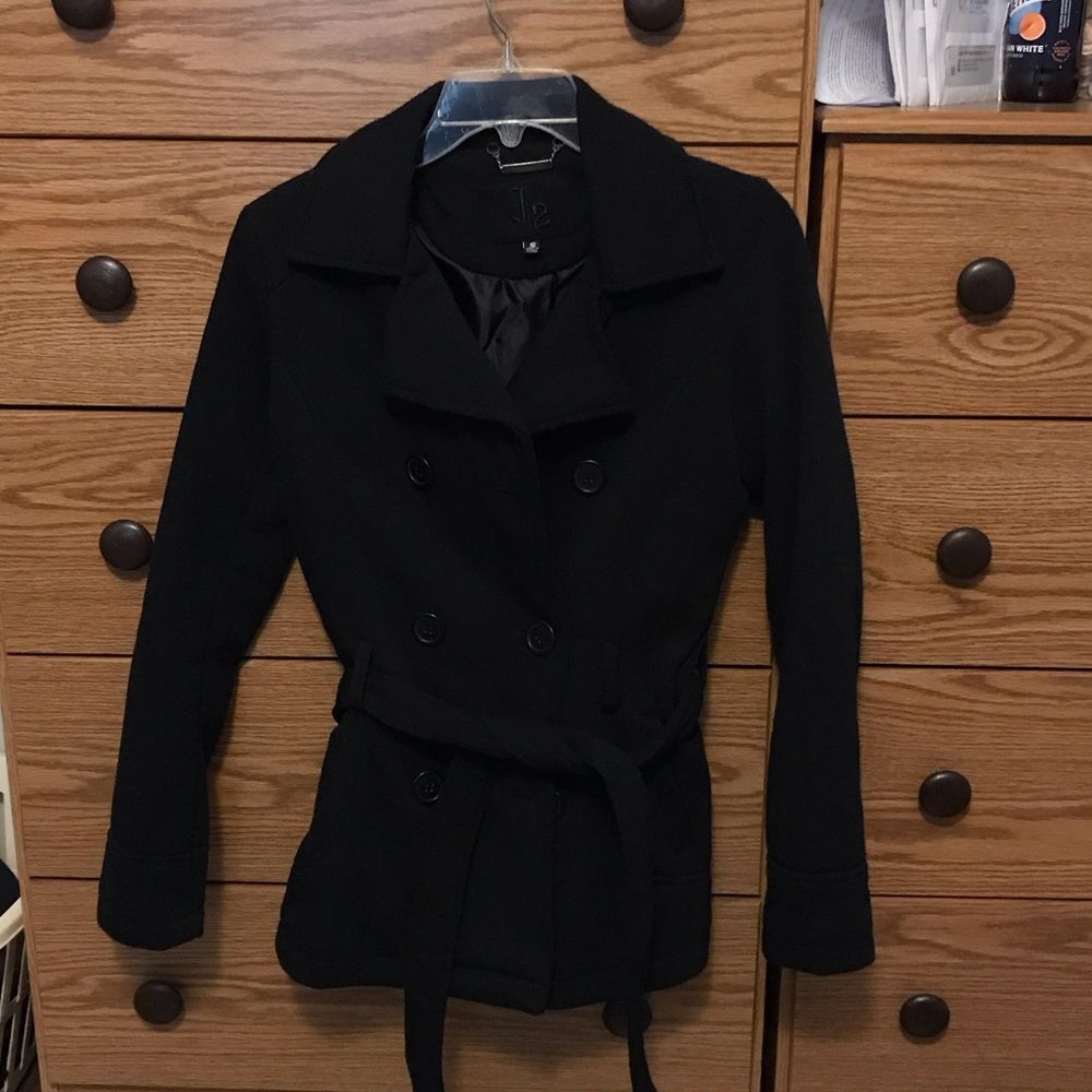 Classic Black Juniors Peacoat
